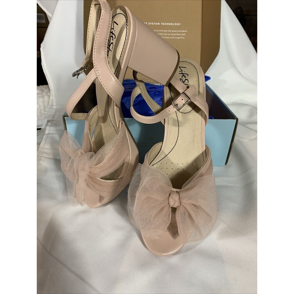 Lifestride Womens Last Dance Platform Dress Sandal, Pink, Size 10 - Picture 8 of 9